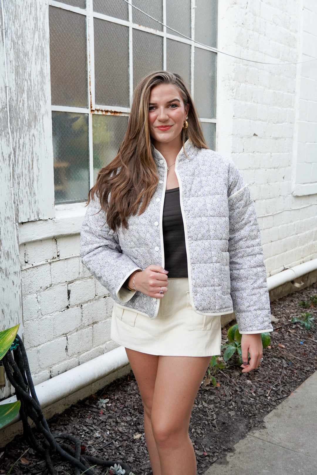 Lavender Quilted Jacket